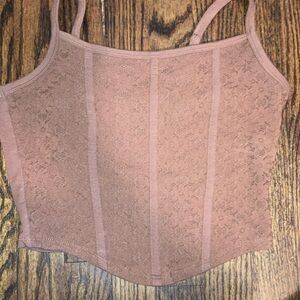 Brown Hollister tank size small